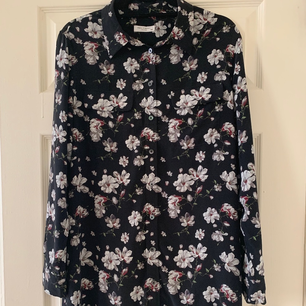 Equipment Floral Print Blouse